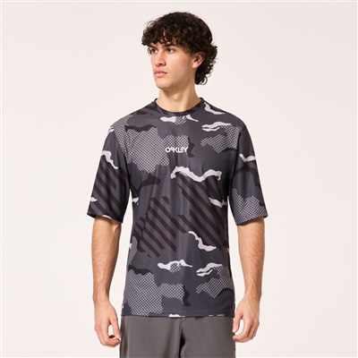 Oakley Ride Free SS Jersey FOA403780 T-Shirt Siyah/gri 9UW
