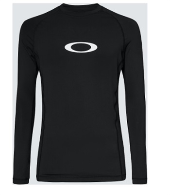 Oakley Ellipse Rashguard Ls FOA403767 T-Shirt Siyah 02E