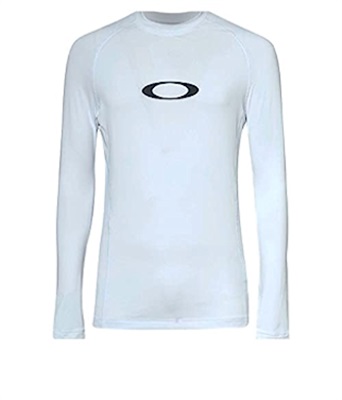 Oakley Ellipse Rashguard Ls FOA403767 футболка, белая, 100