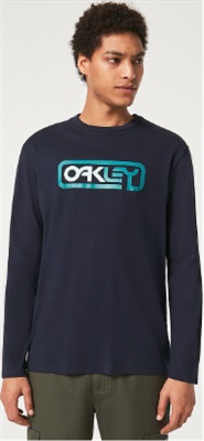 Oakley Locked IN B1B LS Tee FOA404019 T-Shirt Lacivert 6AC
