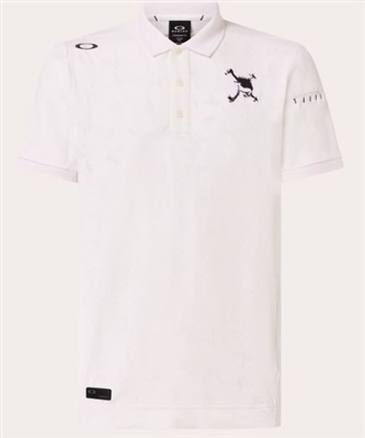 Oakley Skull Cool Stretch Breath Shirt FOA406431 100 White Polo Shirt