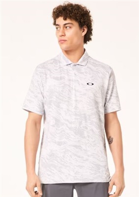 Oakley Duality Jacquard FOA405491 Polo Shirt White BD2