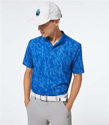 Oakley Contender Print FOA403162 Polo Shirt Blue 62T