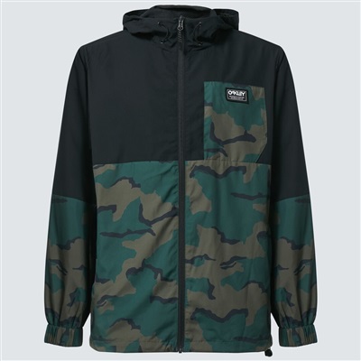 Oakley Park City Pckble RC Jacket FOA403661 Siyah Yeşil 93W