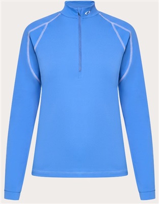 Oakley Wmns Ribbed Qtr Zip FOA500576 свитшот синий 600