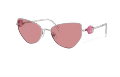 Swarovski Cat-eye shape Sunglasses SW5679531 Güneş Gözlüğü Gümüş