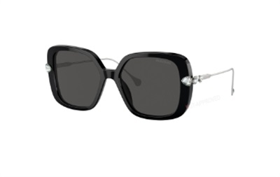 Swarovski Sunglasses, Oversized SW5679543 Güneş Gözlüğü SK6011EL Siyah