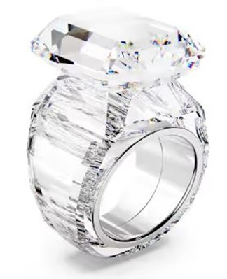 Swarovski Lucent cocktail ring, Octagon cut SW5666587 Yüzük Şeffaf 5666587