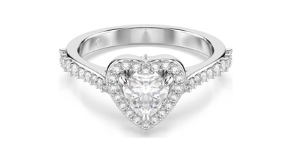 Кольцо Swarovski Una Angelic SW5744048, серебристое, 5744045