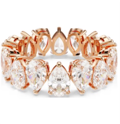 Кольцо Swarovski Matrix Vittore SW5690090 5690094, розовое золото