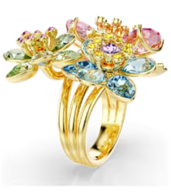 Swarovski Idyllia SW5721580 5721582, золотистое кольцо