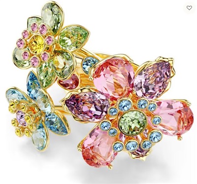 Swarovski Idyllia SW5721580 5709027, кольцо золотого цвета