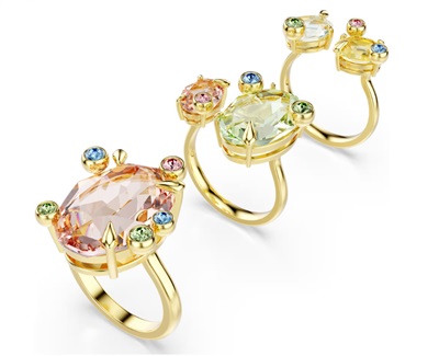 Swarovski Gema Ring Set (3) SW5705812 Gold 5705815