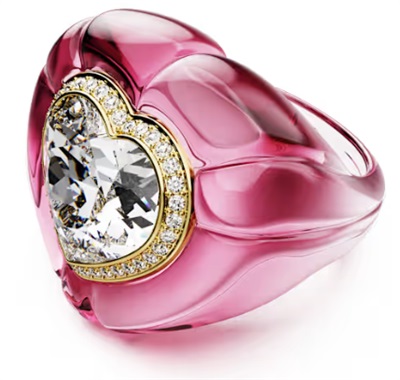 Swarovski Dulcis Heart Cut SW5709994 5709995 Pink Ring