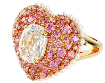 Swarovski Hyperbola коктейльное кольцо SW5690058, золотистое 5690058