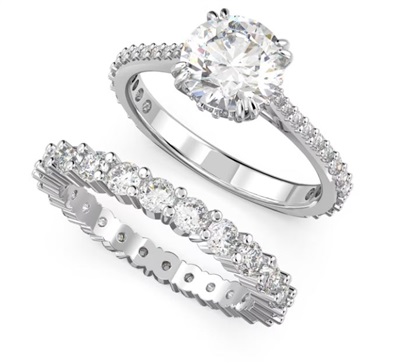Swarovski Constella SW5649215 Silver Ring Set (2)