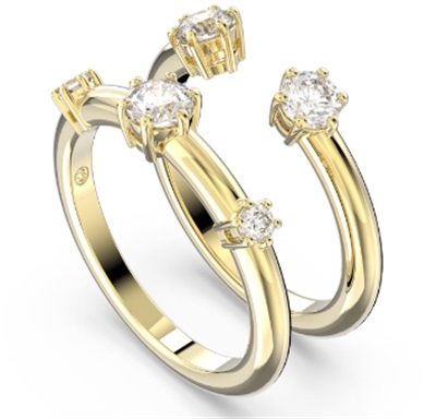 Swarovski Constella Set (2) SW5640967 кольцо, золотой цвет 5640968
