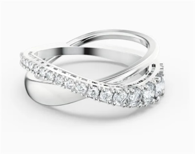 Swarovski Twist Ring Rows SW5572716 Ring, Silver 5572710