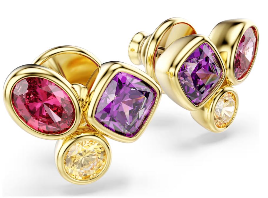 Swarovski Imber button earrings SW5760019, multicoloured