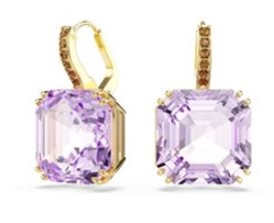 Swarovski Millenia:pe Square 5759990 Küpe Mor