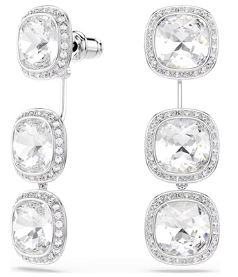 Swarovski Una:pe Ver Cushion 5754342 Küpe Gümüş