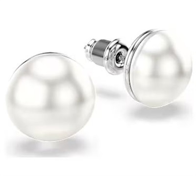 Swarovski Matrix Crystal Pearl SW5747752 Silver Stud Earrings