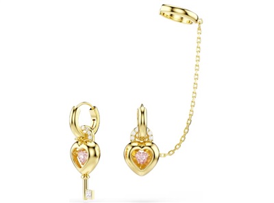 Swarovski Idyllia drop earrings with ear cuff SW5737294 Küpe Altın