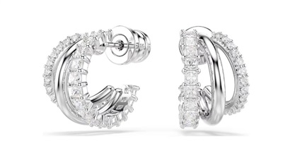 Swarovski Hyperbola SW5737110 White Hoop Earrings