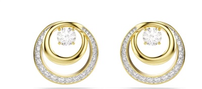 Swarovski Hyperbola SW5740407 — золотистые серьги-пусеты