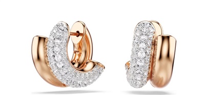 Swarovski Dextera hoop earrings SW5738198 Küpe Rose Gold