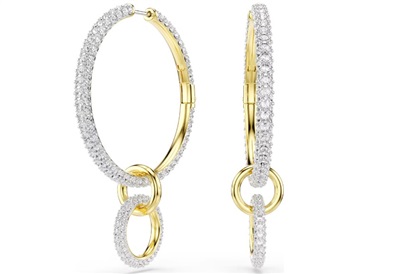 Swarovski Dextera SW5738201 yellow and white hoop earrings