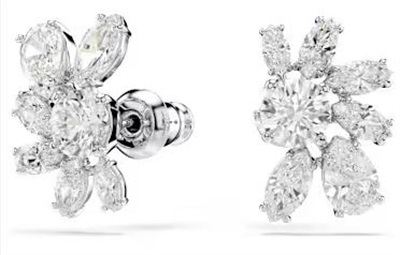 Swarovski Mesmera Button Earrings SW5737462 White