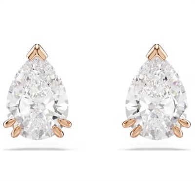 Серьги Swarovski Stilla SW5734248, белые/розовое золото