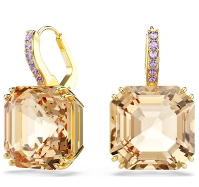 Swarovski Millenia SW5725744 коричнево-жёлтые серьги-капли