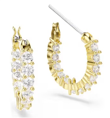 Swarovski Matrix Tennis SW5733398 Pink Gold Earrings