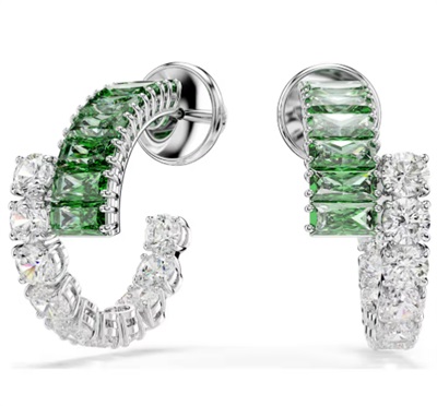 Swarovski Matrix серьги-кольца SW5732264, зелёные
