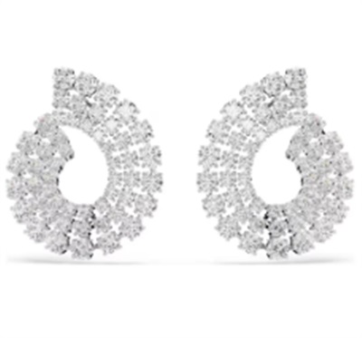 Серьги-кольца Swarovski Matrix SW5705834, серебристые