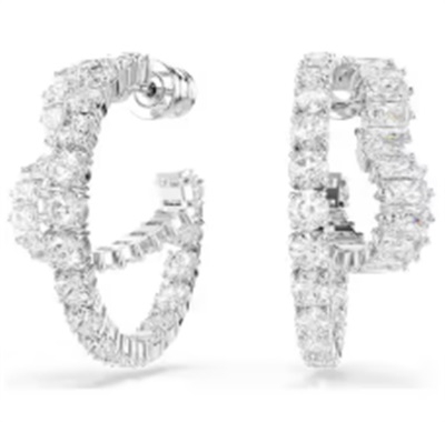 Swarovski Matrix hoop earrings SW5705748 Küpe Gümüş