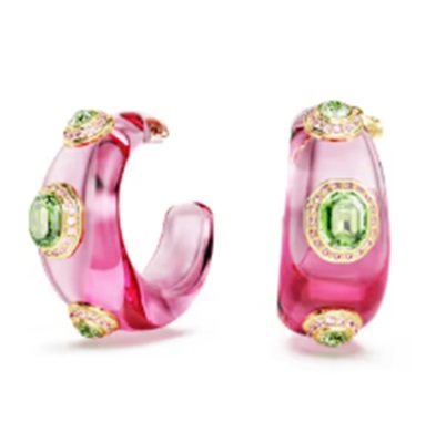 Серьги-кольца Swarovski Dulcis SW5719112, розовые