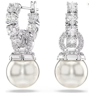 Swarovski Matrix SW5691716 Silver Drop Earrings