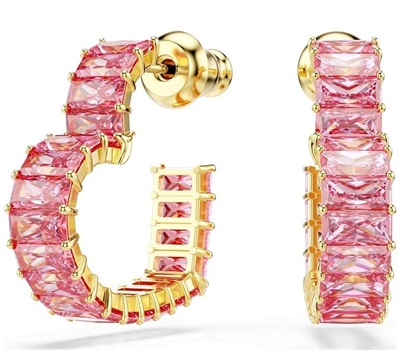 Swarovski Matrix hoop earrings SW5706340 Küpe Pembe