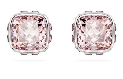 Swarovski Birthstone stud earrings, June SW5660799, pink