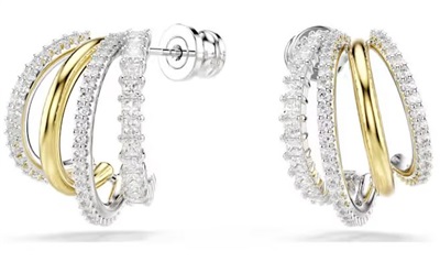 Swarovski Hyperbola серьги-кольца SW5689718, серебристые/золотистые