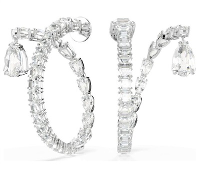 Серьги-кольца Swarovski Matrix SW5692524, серебристые