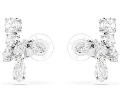 Swarovski Matrix SW5692523 — серебристые серьги-клипсы