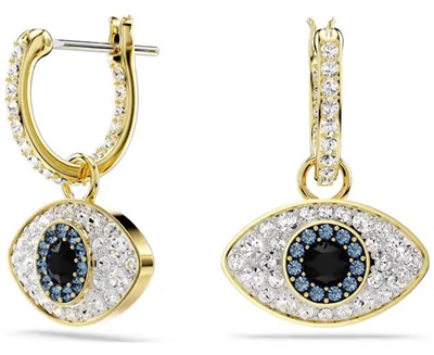 Swarovski Symbolica drop earrings, Evil eye SW5692163 Küpe Altın