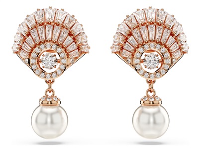 Swarovski Idyllia Shell SW5689196 Rose Gold Drop Earrings