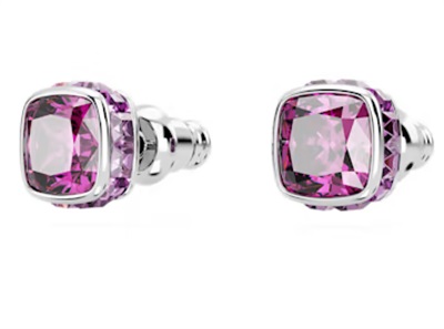 Swarovski Birthstone stud earrings, February SW5660797 Küpe Mor