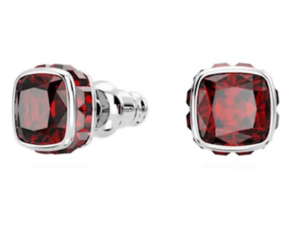 Swarovski Birthstone stud earrings, January SW5660798 Küpe Kırmızı