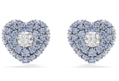 Swarovski Hyperbola Heart SW5683576 — серебристые серьги-гвоздики